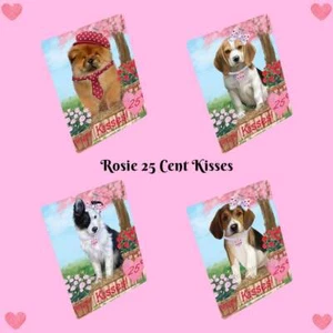 Rosie 25 Cent Kisses Dogs Cats Refrigerator Magnet 8.7x11.5 In - Picture 1 of 165