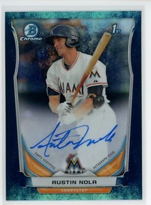Bowman Chrome Austin Nola 2014 refractor de burbujas automático 70/99 - Imagen 1 de 2