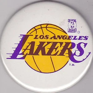 PINBACK VINTAGE 3 1/2" #D3-007 - BALONCESTO - LOS ANGELES LAKERS - Imagen 1 de 1