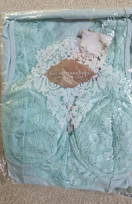 VESTIDO DE NOITE SOFT SURROUNDINGS BELLA PERFEITO ESTADO GRN COMPRIMENTO MÁXIMO TAMANHO PEQUENO NOVO COM ETIQUETAS - Imagem 1 de 4