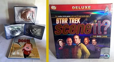 STAR TREK: Scene it? DVD Board Game 3X Eaglemoss Star Trek Ships & Book  Joblot - Image 1 of 4