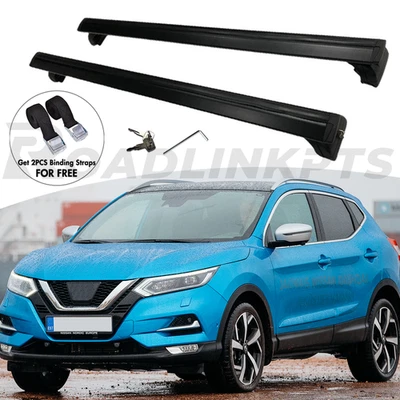 2PCS Crossbar Fit for Nissan Rogue Sport 2017-2022 Qashqai Roof Cross Bar Lock - Imagem 1 de 4