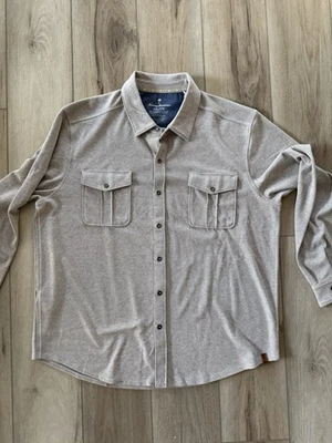 Tommy Bahama Mens Brand New NWT Beige Fireside Coast XXL 2XL Soft Shirt Jacket - Image 1 of 4