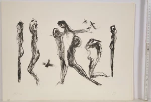 Joachim Scholz/signiert/Lithografie/Belegexemplar des Druckers Roland Ehrhardt/j - Picture 1 of 3