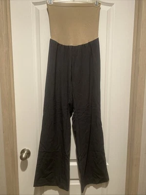 Oh Baby by Motherhood Maternity Grey Flare Slacks SIZE MEDIUM PULL ON  - Image 1 of 4