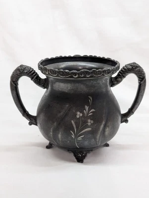 Vintage Empire MFG CO Quadruple Plate Silver #1505 Sugar Bowl  - Image 1 of 4