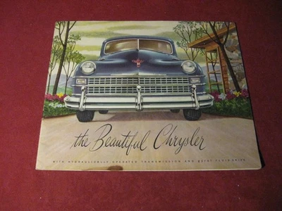 Chrysler 1947 gran prestigio folleto de ventas folleto catálogo original antiguo Foto 1 de 4