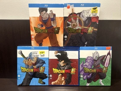Lot Of 5 Blu Ray Anime Series - Dragon Ball Super: Part 4 5 6 7 9 + Slipcovers Foto 1 de 4