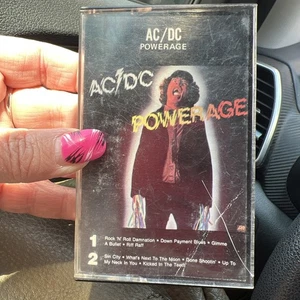 AC/DC Powerage Cassette Tape 1978 Atco OG 1st USA Press 70s Classic Rock - Bild 1 von 3