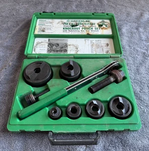 Greenlee 7238SB Slug Buster Knockout Punch Set 1/2"-2" Conduit - Picture 1 of 14