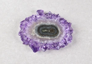 Amethyst Quartz Stalactite Slice from Uruguay 4.2 cm # 21403 - Picture 1 of 9