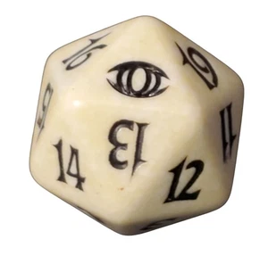 Magic the Gathering MTG - Spindown/D20/ Life Counter - Future Sight - Bianco - Foto 1 di 5