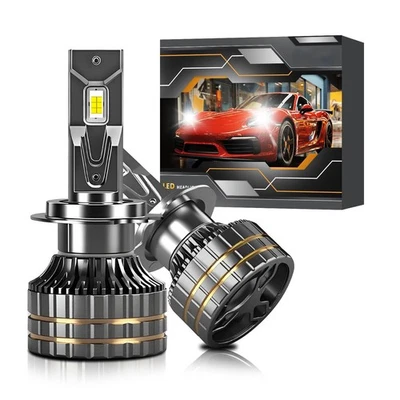 H7 LED Headlight Bulbs High Low Beam Conversion Kit Super Bright White 60000LM - Image 1 of 4