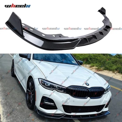 Carbon GT Front Lower Bumper Lip Spoiler Fits 2019-2022 BMW 3 Series G20 M Sport Foto 1 de 4
