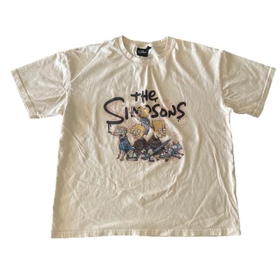 The Simpson Tee Mens size XXL Beige Short Sleeve T-Shirt Halloween Theme  - Image 1 of 4