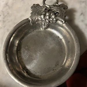 Vintage Wine Bottle Coaster William Sonoma Pewter (etain) 95% Made In Italy - Picture 1 of 9