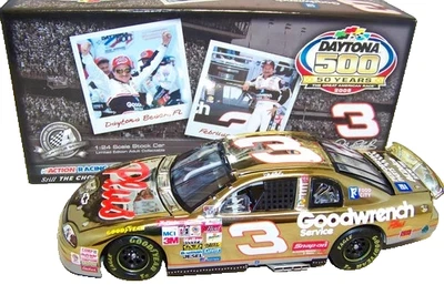 1998 DAYTONA 500 DALE EARNHARDT SR #3 GOLD CHROME 1/24 HOTO FREE SHIPPING! - Image 1 of 4