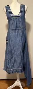 Marilu Leinen Boho Hippie Strand Flare Lagenlook Kleid Größe S - Bild 1 von 7