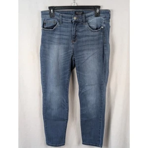 Pantalones de mezclilla para mujer Judy Blue Abbey calce relajado azul talla 13/31 - Imagen 1 de 13