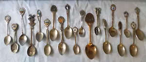 Vintage State Souvenir Spoons 19 Pieces - Bild 1 von 8