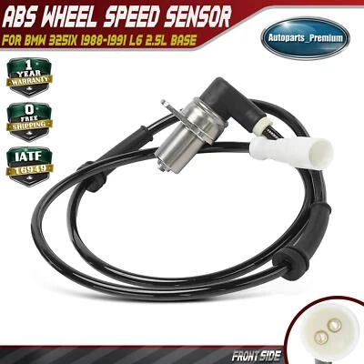 Sensor de velocidade de roda ABS dianteiro esquerdo ou direito para BMW 325iX 1988-1991 L6 2.5L base - Imagem 1 de 4