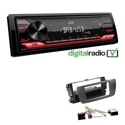 JVC KD-X182DB DAB+ Radio für Seat Ibiza IV Ibiza IV ST azabacheschwarz Canbus - Bild 1 von 4