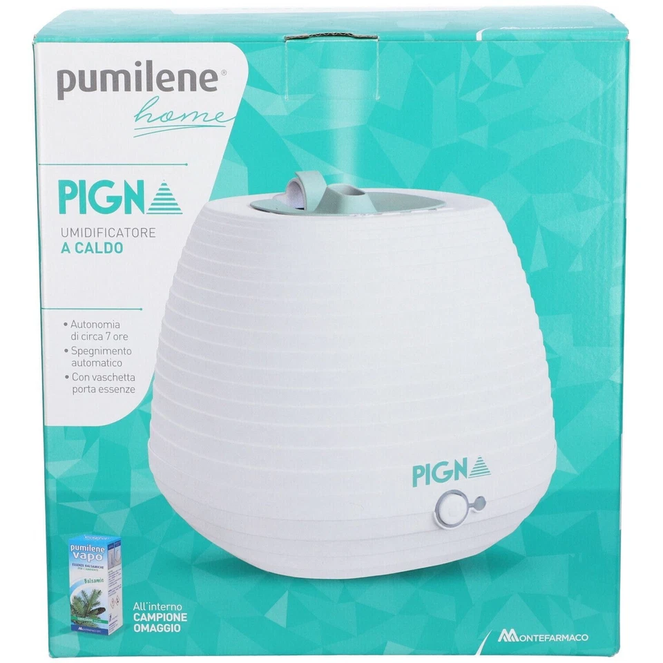 PUMILENE HOME PIGNA UMIDIFICATORE A CALDO CON ESSENZA OMAGGIO - MONTEFARMACO - Immagine 1 di 1