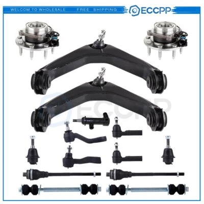 15Pcs For 2001-2004 GMC Sierra 2500 Front Wheel Bearing Hub Control Arm Sway Bar - Изображение 1 из 4