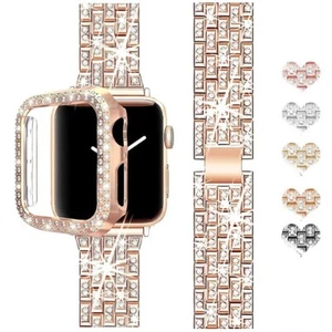 Bracelet métallique scintillant en diamant Watch , 32,40 ,41, 42, 44,45 mm - Photo 1 sur 11