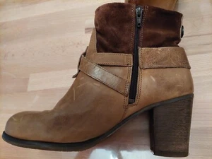 Damen Stiefel echt Leder hellbraun Gr. 42, used-look - Bild 1 von 5