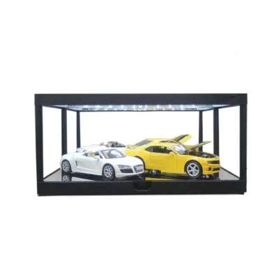Kings Creation 1:18 Scale Black LED Display Case Collectibles Showcase - Image 1 of 2