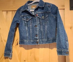 Vintage Kids Levi Jacket Child Size M Blue Jean Denim. 36" Chest - Picture 1 of 13