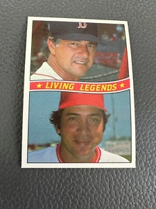 1984 Donruss Living Legends #8 Carl Yastrzemski / Johnny Bench (A) - Imagen 1 de 2