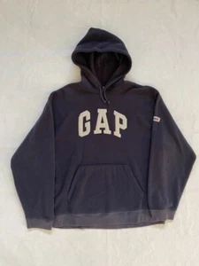Vintage 90s GAP Hoodie Made in Korea Polyester Boxy Soft Comfort Logo Basic Boxy - Bild 1 von 8