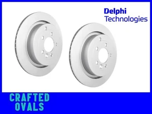 Rear Brake Discs for Land Rover Discovery 3 & 4 DELPHI SDB000646 Geomet Coated - Picture 1 of 4