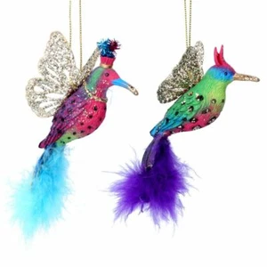 Gisela Graham Hummingbird w Feathers Decoration - Picture 1 of 1