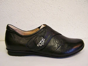 Think! Schuh Modell Chilli in schwarz mit Klett incl. Baumwollbeutel - Bild 1 von 4