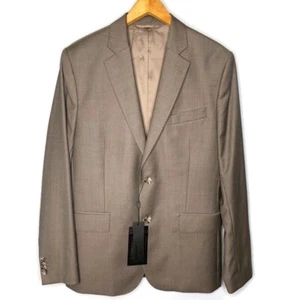 J.Lindenerg Men Hopper Soft 140’s Platinum Blazer Sports Jacket Pale Beige 46R - Picture 1 of 14