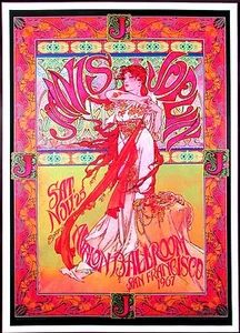 Janis Joplin Poster Avalon Ballroom Fan Poster signiert von Illustrator Bob Masse - Bild 1 von 4