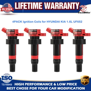 PAQUETE DE 4 bobinas de encendido para UF652 Hyundai Accent Veloster Kia Rio Soul 1,6 L L4 DOHC - Imagen 1 de 12