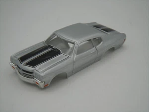 JOHNNY LIGHTNING #809 SILVER/BLACK '70 CHEVELLE SHELL ~ NOS ~ FITS AURORA TJET - Picture 1 of 7