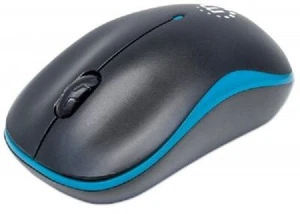 Manhattan Success Wireless Optical Mouse - USB, Three Buttons with Scroll Wheel, - Foto 1 di 5