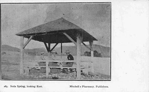 Postal de Soda Spring Looking East Wyoming 1909 - Imagen 1 de 2