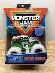 Spin Master Monster Jam White Grave Digger Inverse With Figure 1:64 Scale - Picture 1 of 7
