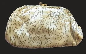 Handbag, Ed B Robinson Brand, Clutch with Compact and Lipstick Holder - Picture 1 of 11
