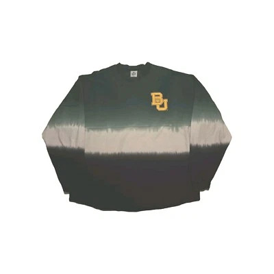 Spirit Jersey Size XXL Long Sleeve Baylor Bears Spellout 100% Cotton Tie Dye - Image 1 of 4