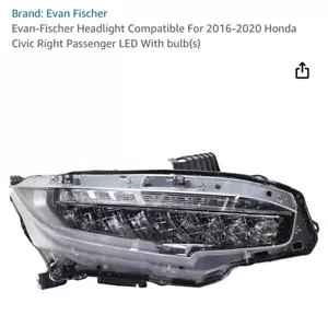Faro LED pasajero Honda Civic - Imagen 1 de 7