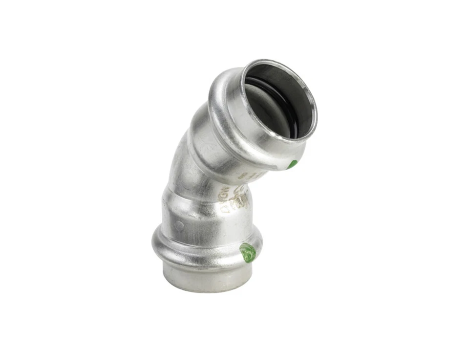 Viega SANPRESS INOX Bow Stainless Steel 45° 2326 35mm, Internal/Internal - Image 1 of 1