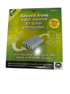 XITEL IMPORT InPORT RECORD FROM YOUR STEREO TO COMPUTER USB PLUG IN ADAPTER - Picture 1 of 4