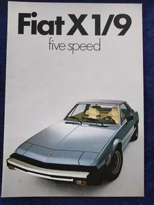 FIAT X 1/9 Prospekt 11.1978 - Picture 1 of 5